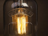 Kilner mason Jam Jar plug in E27 pendant light desk lamp