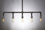 E27 Industrial Iron Pipe ceiling Light Chandelier