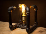 Black Industrial E27 Iron Pipe Lamp
