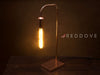 Retro Copper tubular table light lamp - inc Edison bulb options