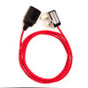 2 metre Twisted fabric cable plug in wall light pendant plugged pendant