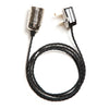 Twisted Fabric Flex Cable Plug In Pendant Lamp Light with Premium Chrome E27 Lampholder
