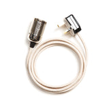 Plug in Fabric Flex Cable Pendant Lamp Light with Chrome E27 Lampholder