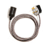 Vintage Fabric Flex Cable Plug In Pendant Lamp Light with Black bronze E27 Lampholder