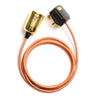 Fabric Flex Cable Plug In Pendant Lamp Light with Brass E27 Lampholder