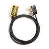 Fabric Flex Cable Plug In Pendant Lamp Light with Brass E27 Lampholder