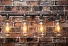 E27 Industrial black iron wall pipe Kilner jar Lighting Chandelier