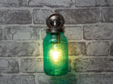 Vintage chrome Kilner jar Federation Wall light sconce - various colours