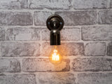 Vintage Federation Wall light sconce E27 Black Bronze Drop cap lamp holder