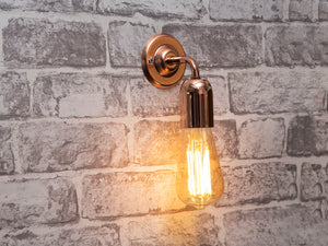 Vintage Federation Wall light sconce E27 Copper Drop cap lamp holder
