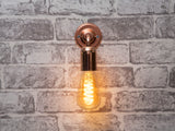 Vintage Federation Wall light sconce E27 Copper Drop cap lamp holder