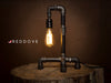 E27 Hand made Black Industrial E27 Iron Pipe table or desk Lamp