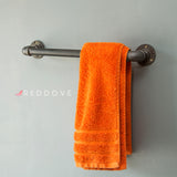 Towel Rail, Industrial Black malleable pipe bathroom - kitchen furniture + Free UK postage