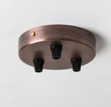 Antique Copper Ceiling Rose fixtures for Pendant Lighting - Various outputs