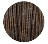 brown linen round fabric cable